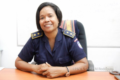 2014_01_16_Profile Komandante Jender Humbelina, Photo PNTL-RP_Tomas Maia Rodrigues